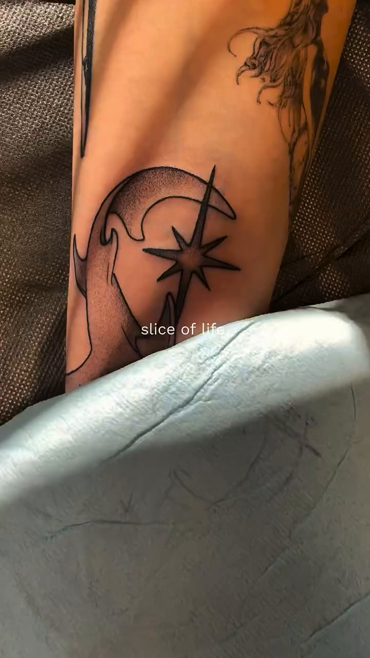 Tattoo by @tattoosbytaytum — illustrative, black_and_grey