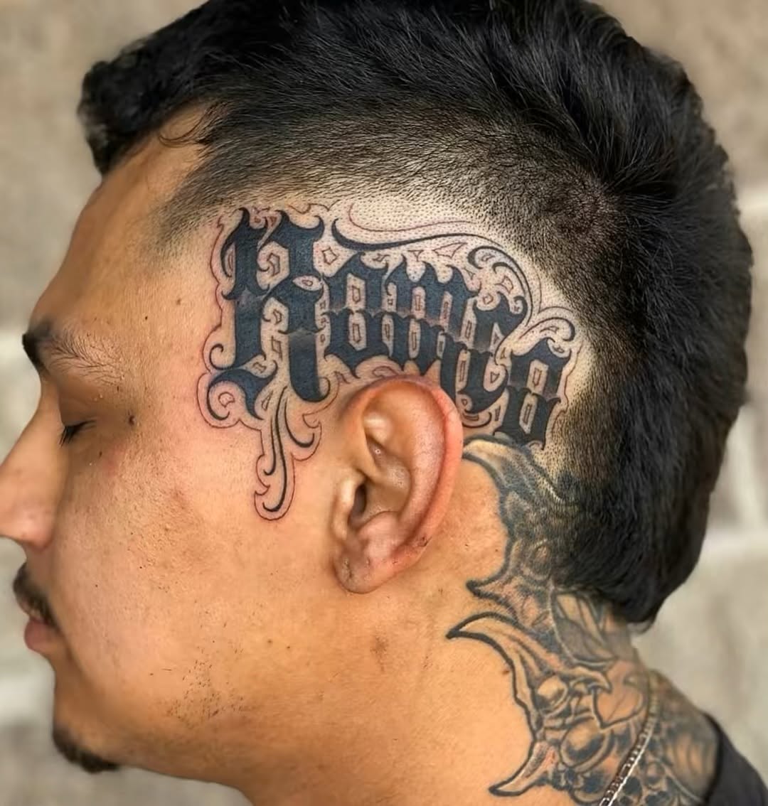 Tattoo by @lexmiranda — chicano, lettering_script
