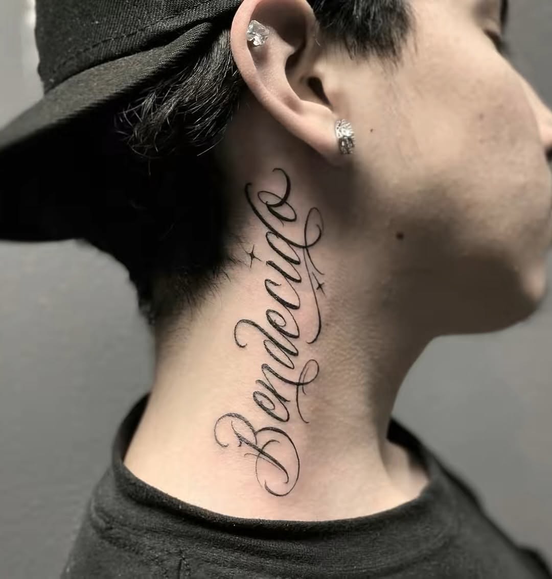 Tattoo by @lexmiranda — lettering_script, chicano