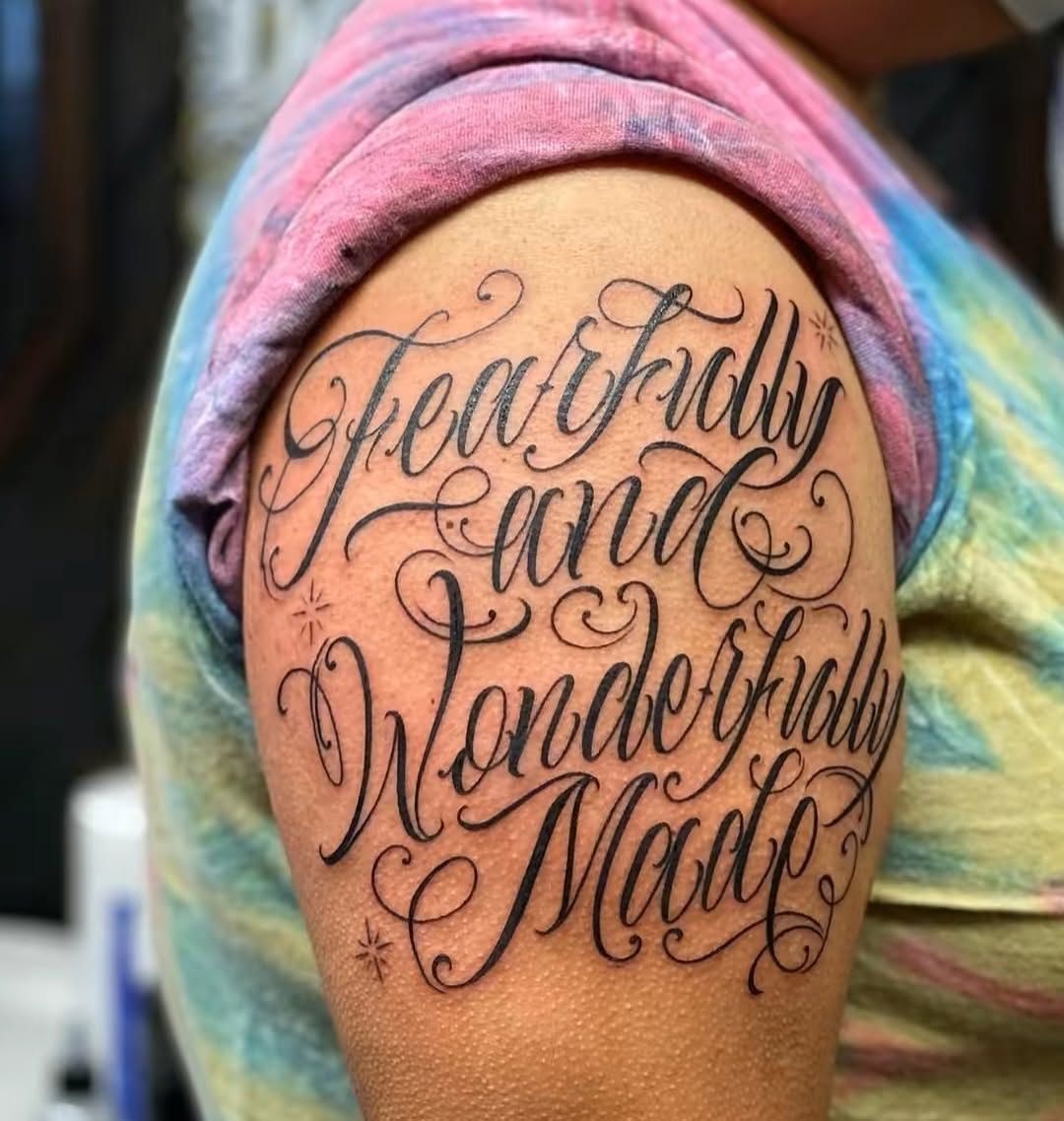 Tattoo by @lexmiranda — lettering_script, fine_line