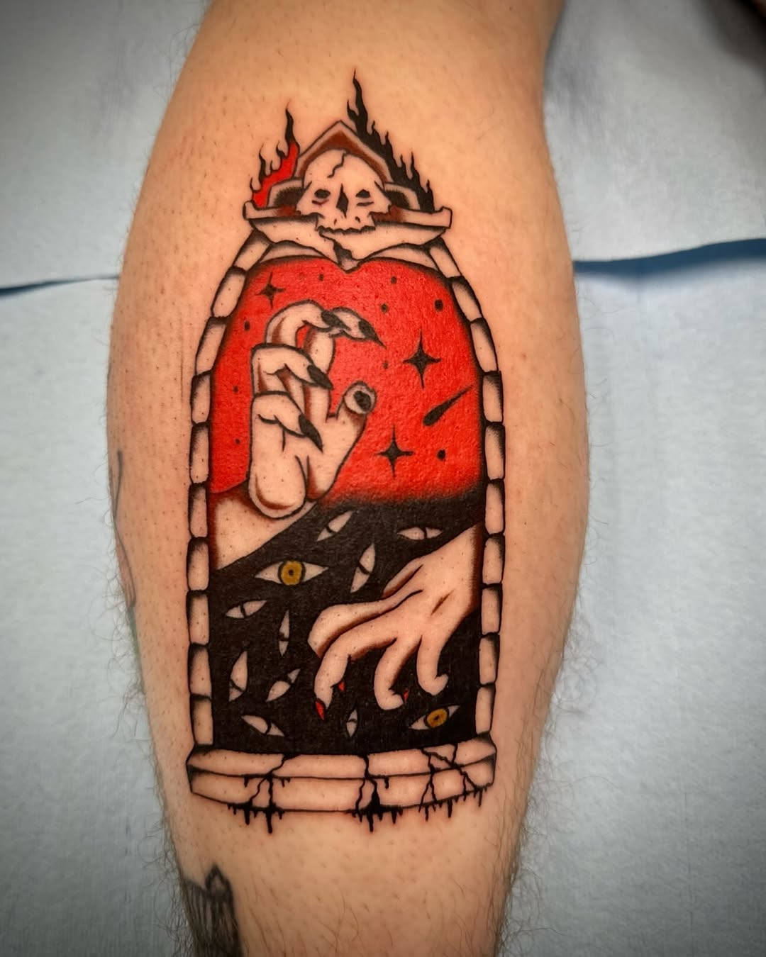 Tattoo by @rorysboring โ american_traditional, illustrative