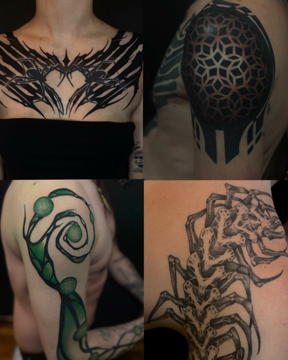 Tattoo by @orb_ink — blackwork, illustrative