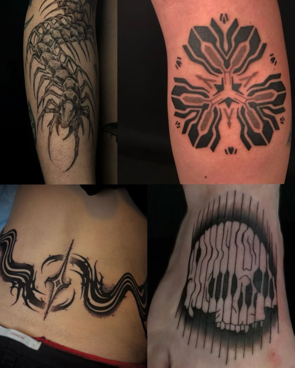 Tattoo by @orb_ink — blackwork, illustrative