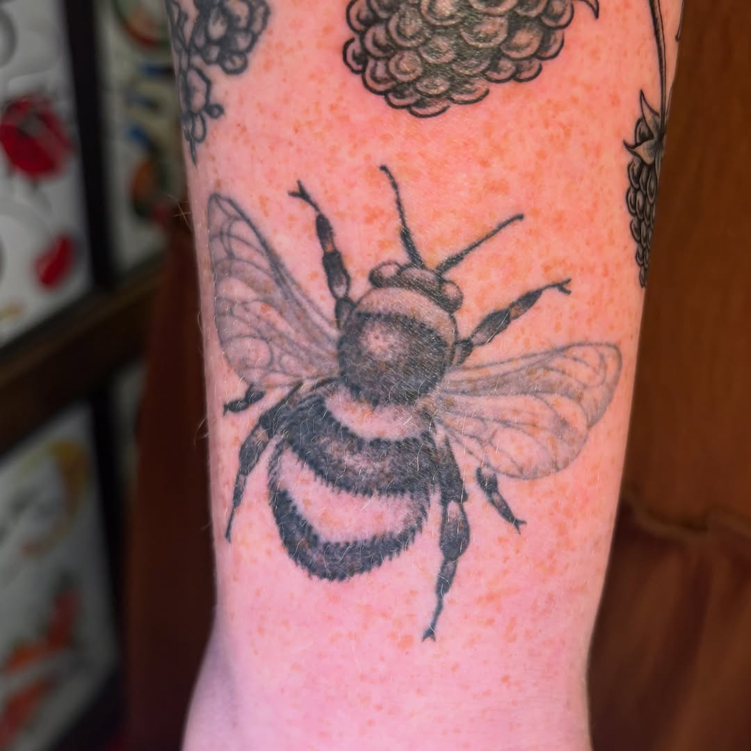 Tattoo by @slugclubtattoos — black_and_grey, realism