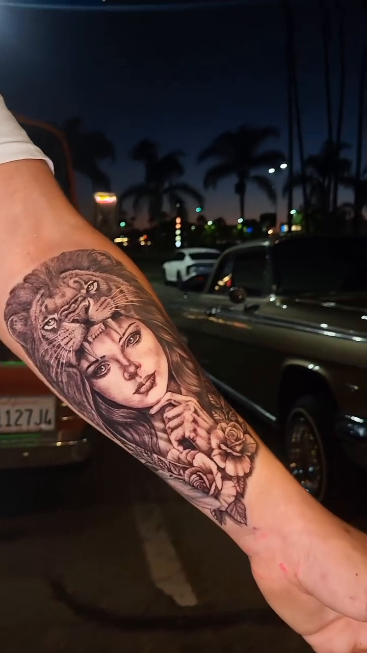 Tattoo by @pod_tattoos — black_and_grey, realism