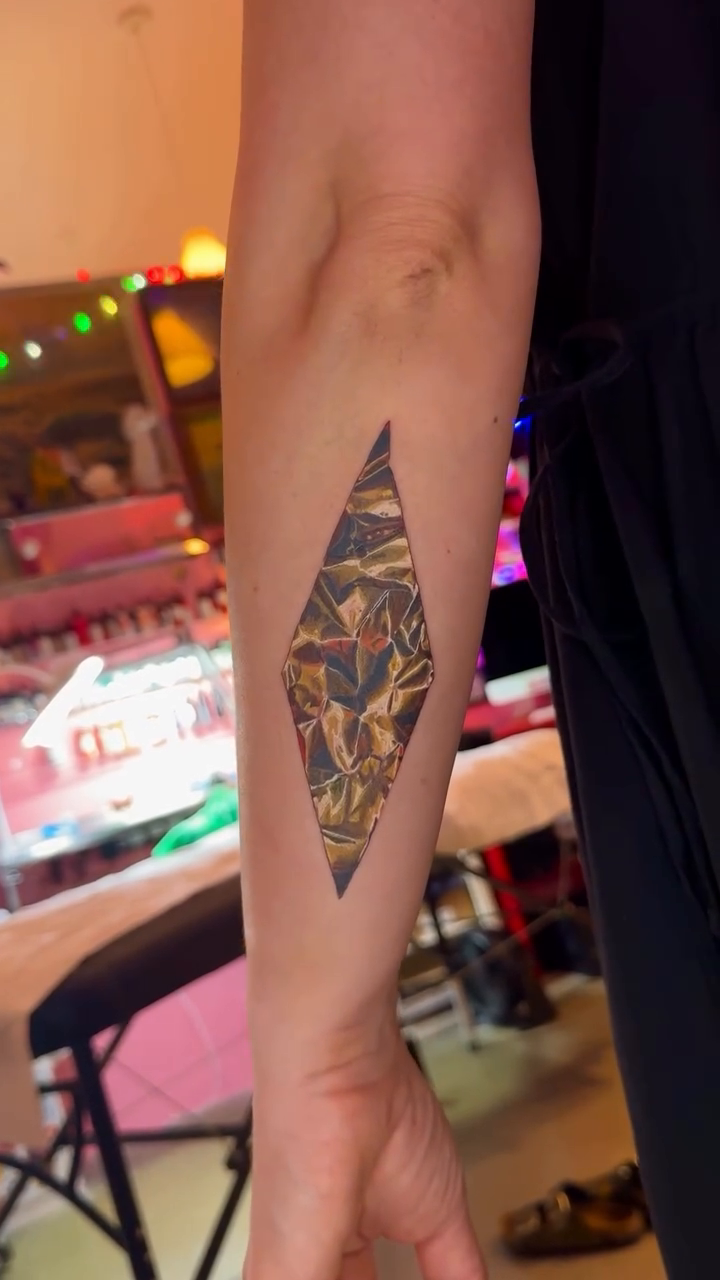 Tattoo by @shannoneperry โ geometric, realism