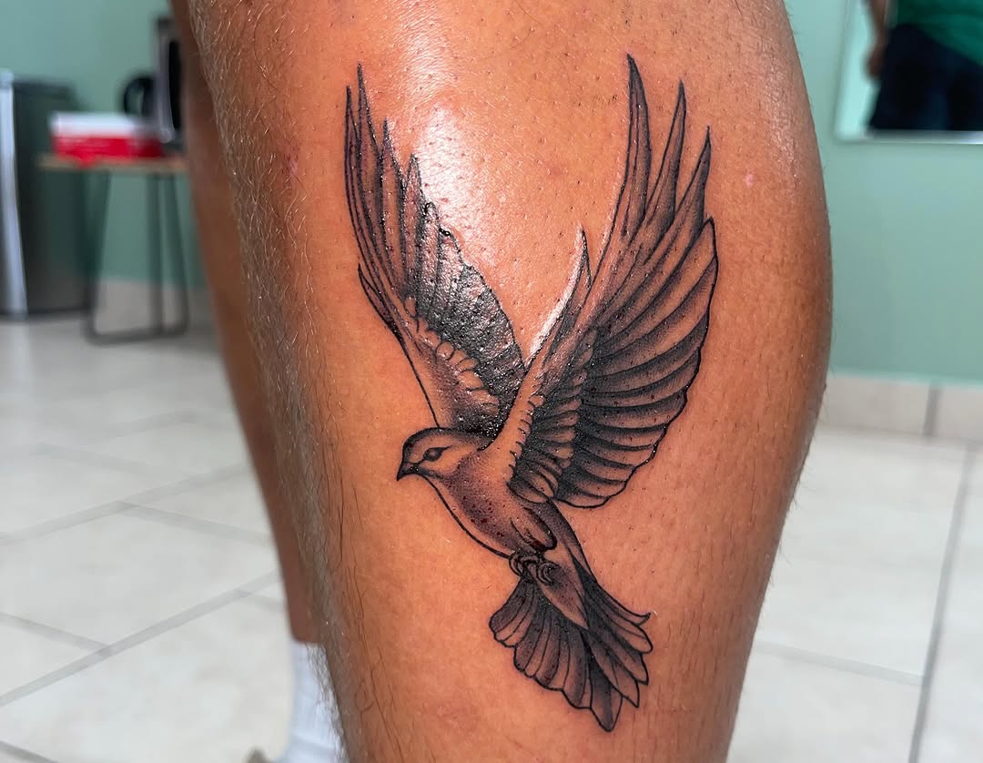 Tattoo by @therealdomgray — black_and_grey, realism