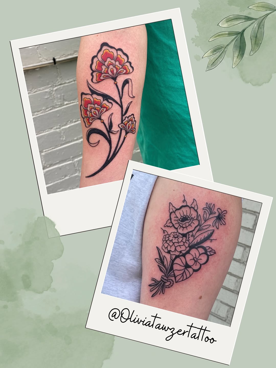 Tattoo by @oliviatawzertattoo โ fine_line, black_and_grey