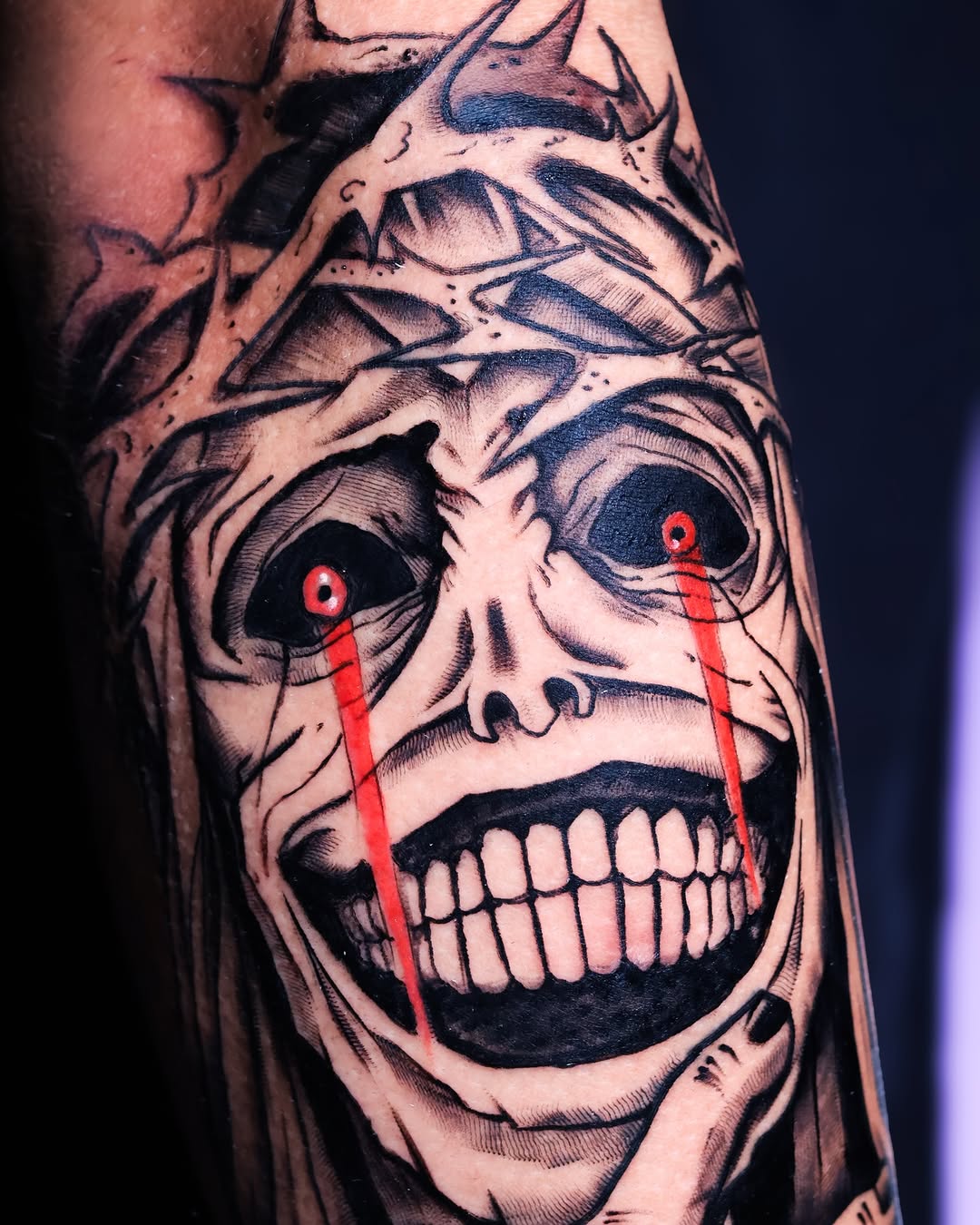Tattoo by @germanpatino_ink — blackwork, illustrative