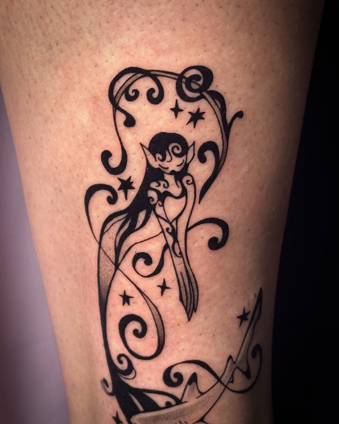 Tattoo by @cleanbean.inks — blackwork, ornamental