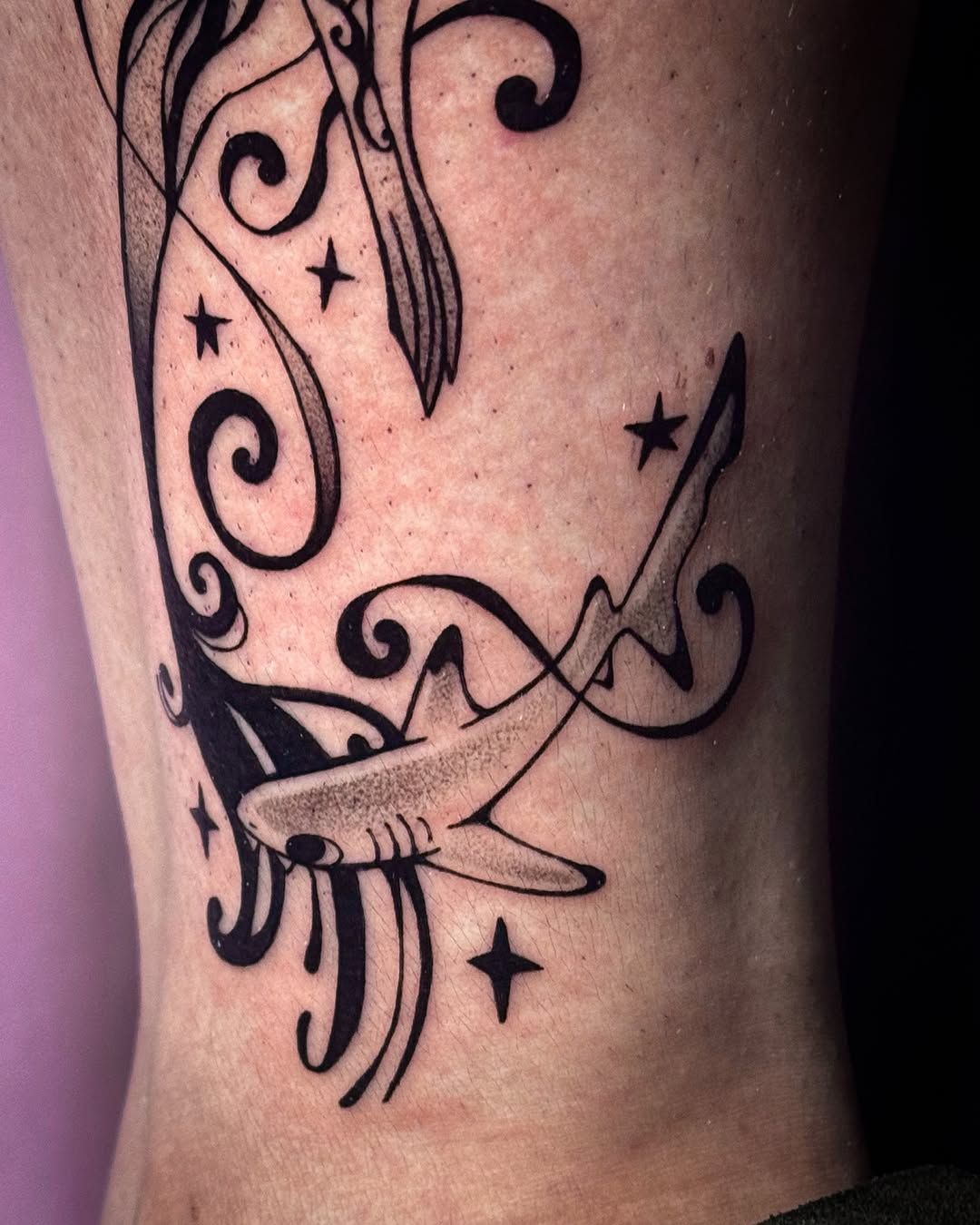 Tattoo by @cleanbean.inks — black_and_grey, ornamental