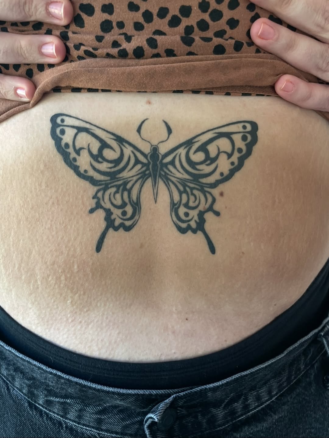 Tattoo by @swamp.blossom ā blackwork