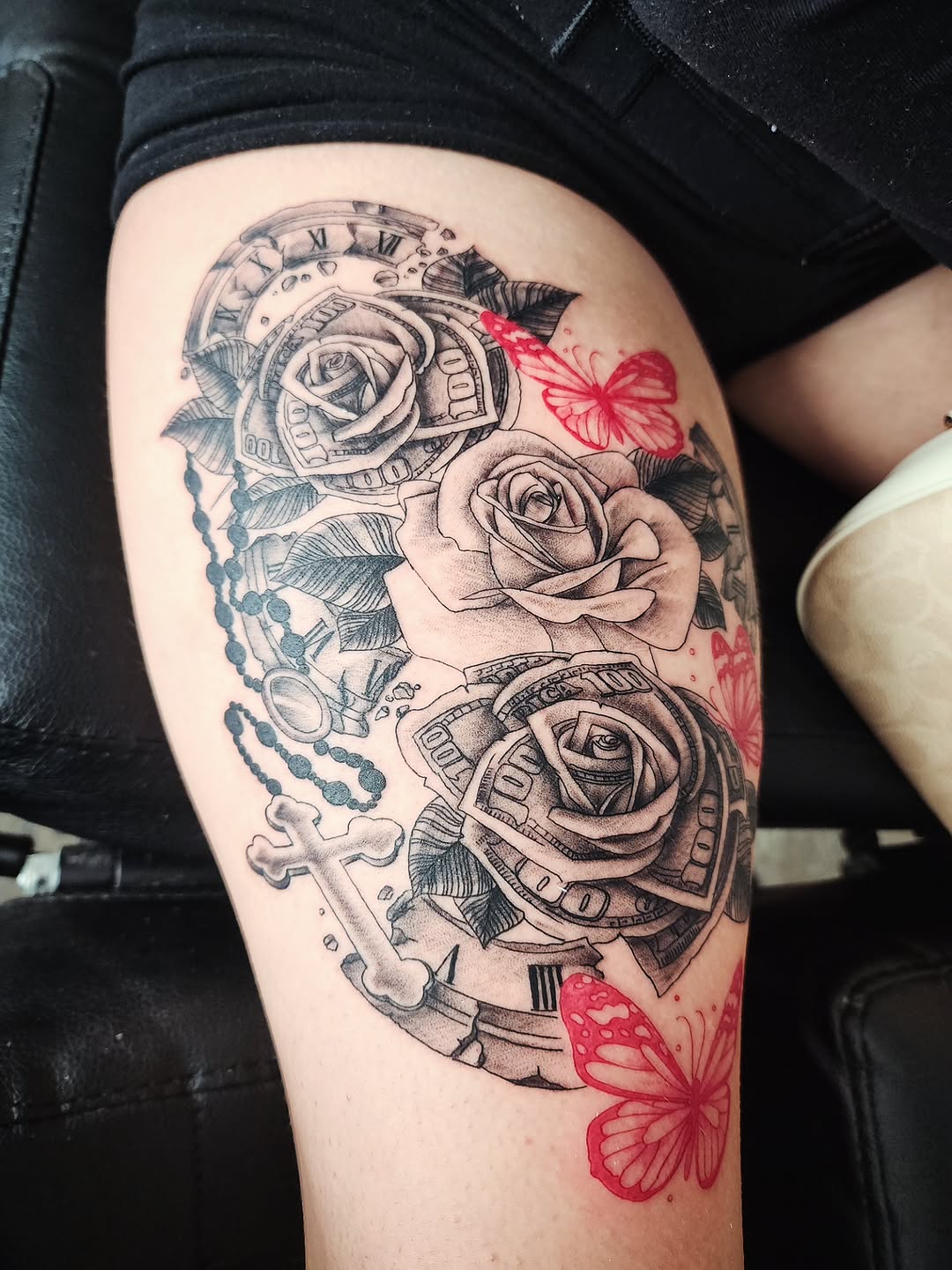 Tattoo by @consumer.inkslinger.artist — black_and_grey, illustrative