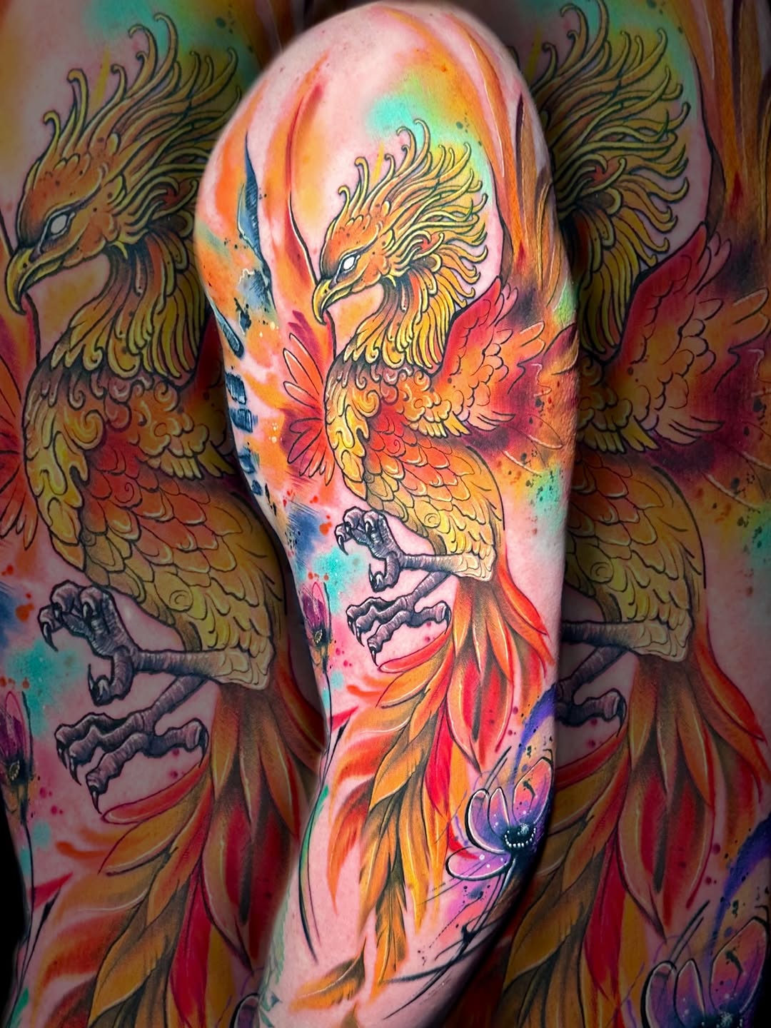 Tattoo by @alenapetunia — watercolor