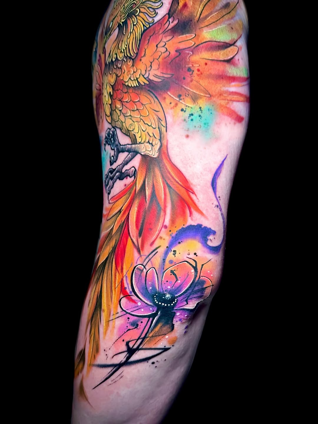 Tattoo by @alenapetunia — watercolor