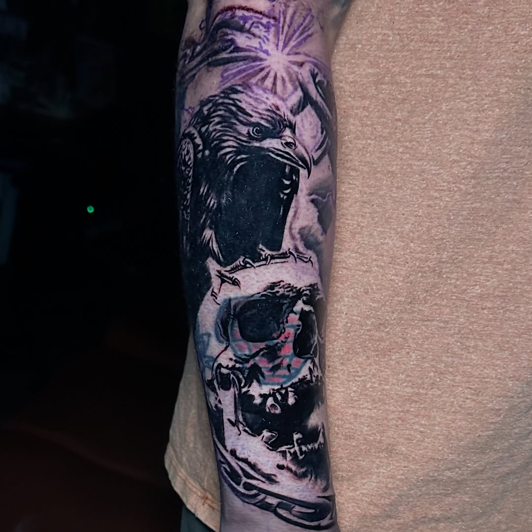 Tattoo by @crisp_ink โ realism, black_and_grey