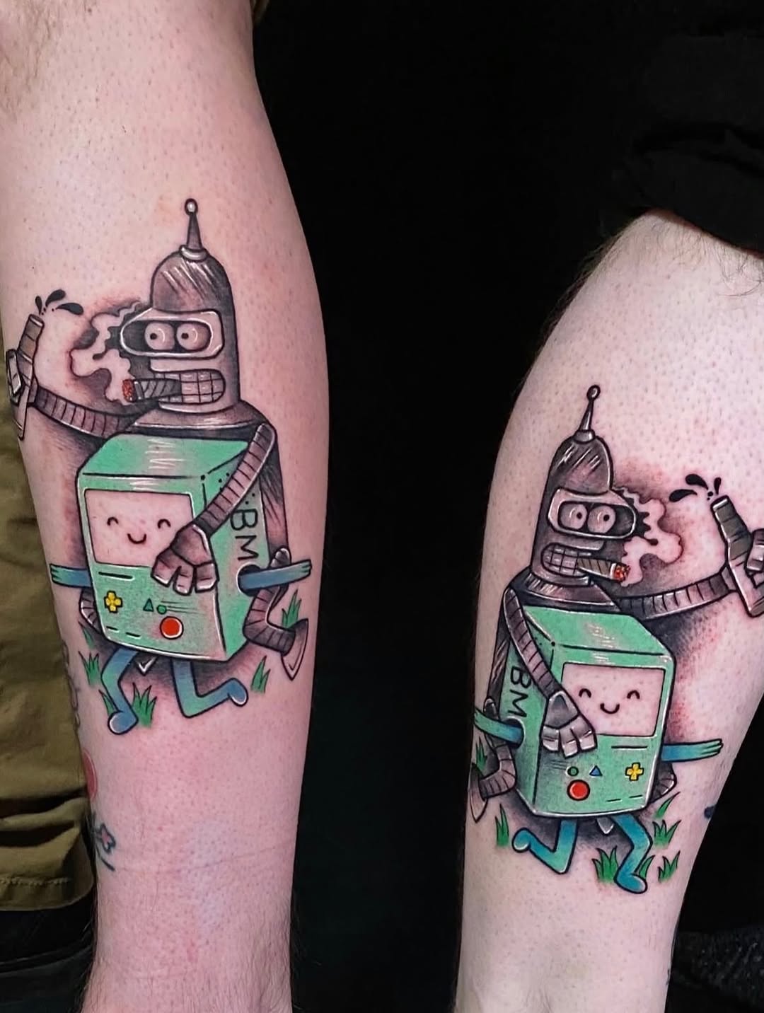 Tattoo by @daemiondesign — new_school, anime