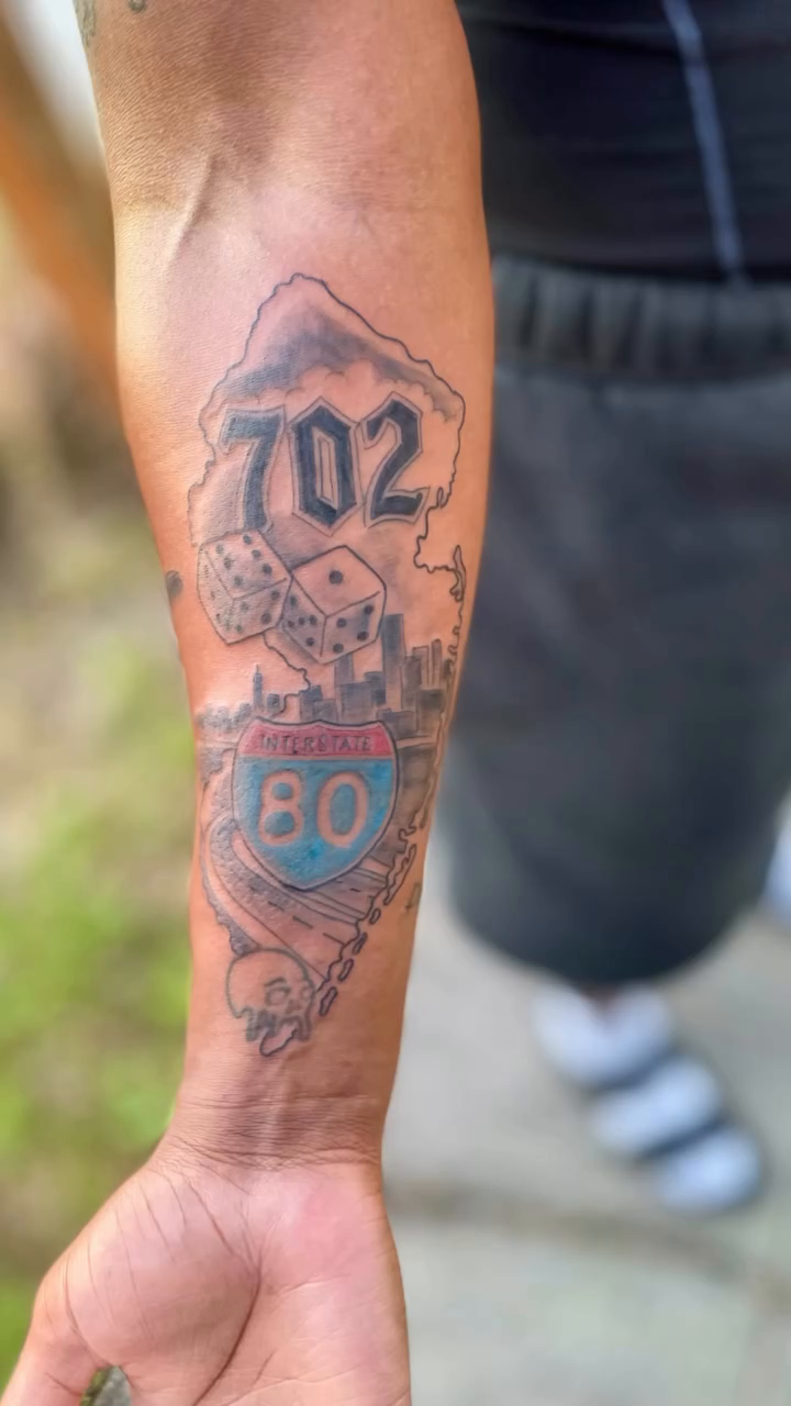 Tattoo by @colinbryanttattoo — black_and_grey, lettering_script