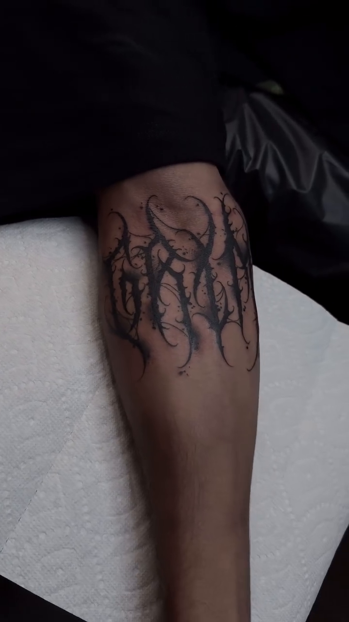 Tattoo by @_gvthicink — blackwork