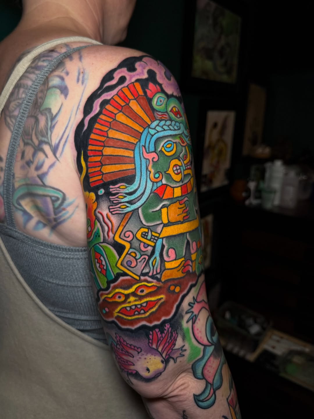 Tattoo by @el_chimu — new_school, blackwork