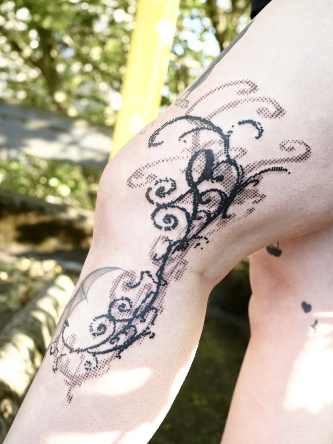 Tattoo by @scratchedupp โ dotwork