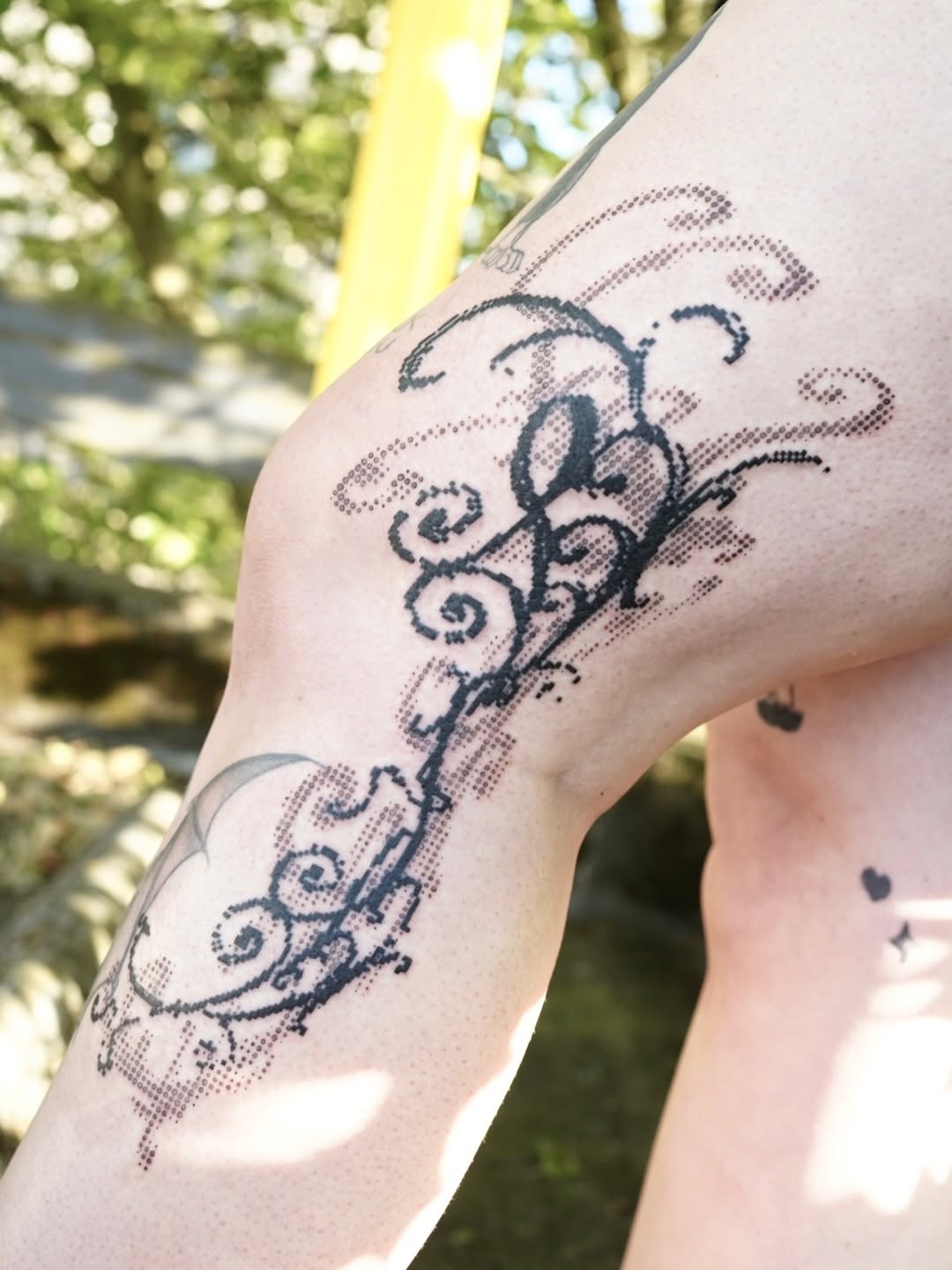 Tattoo by @scratchedupp โ dotwork