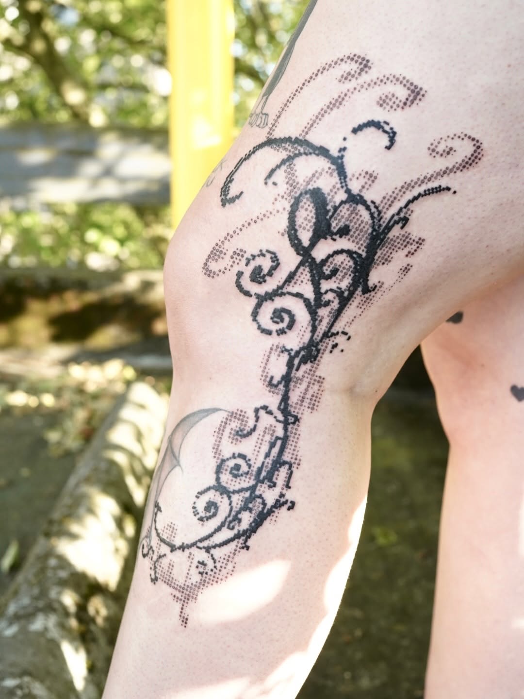 Tattoo by @scratchedupp โ dotwork