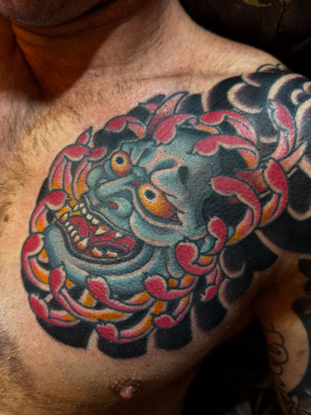 Tattoo by @nicholastidler_tattoos — japanese_irezumi, blackwork