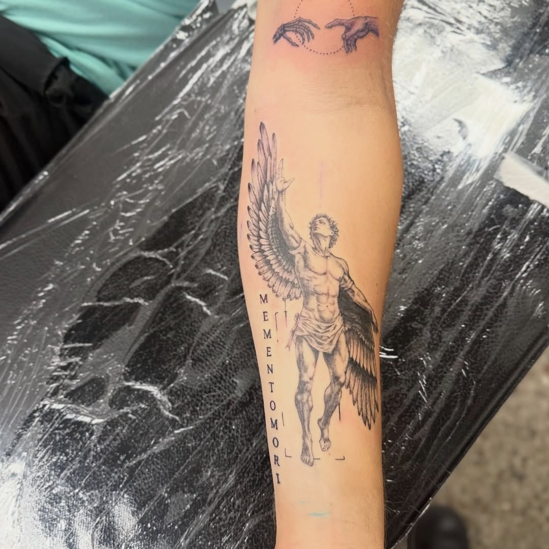 Tattoo by @cherrypoppingchuck — realism, lettering_script