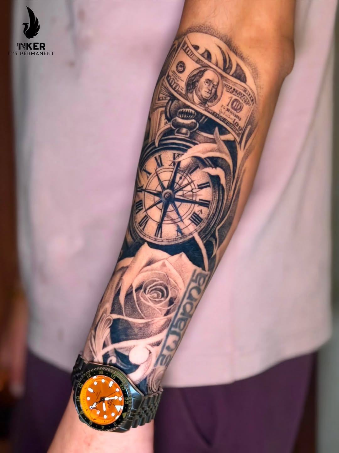 Tattoo by @suvo_the_inker — realism, black_and_grey