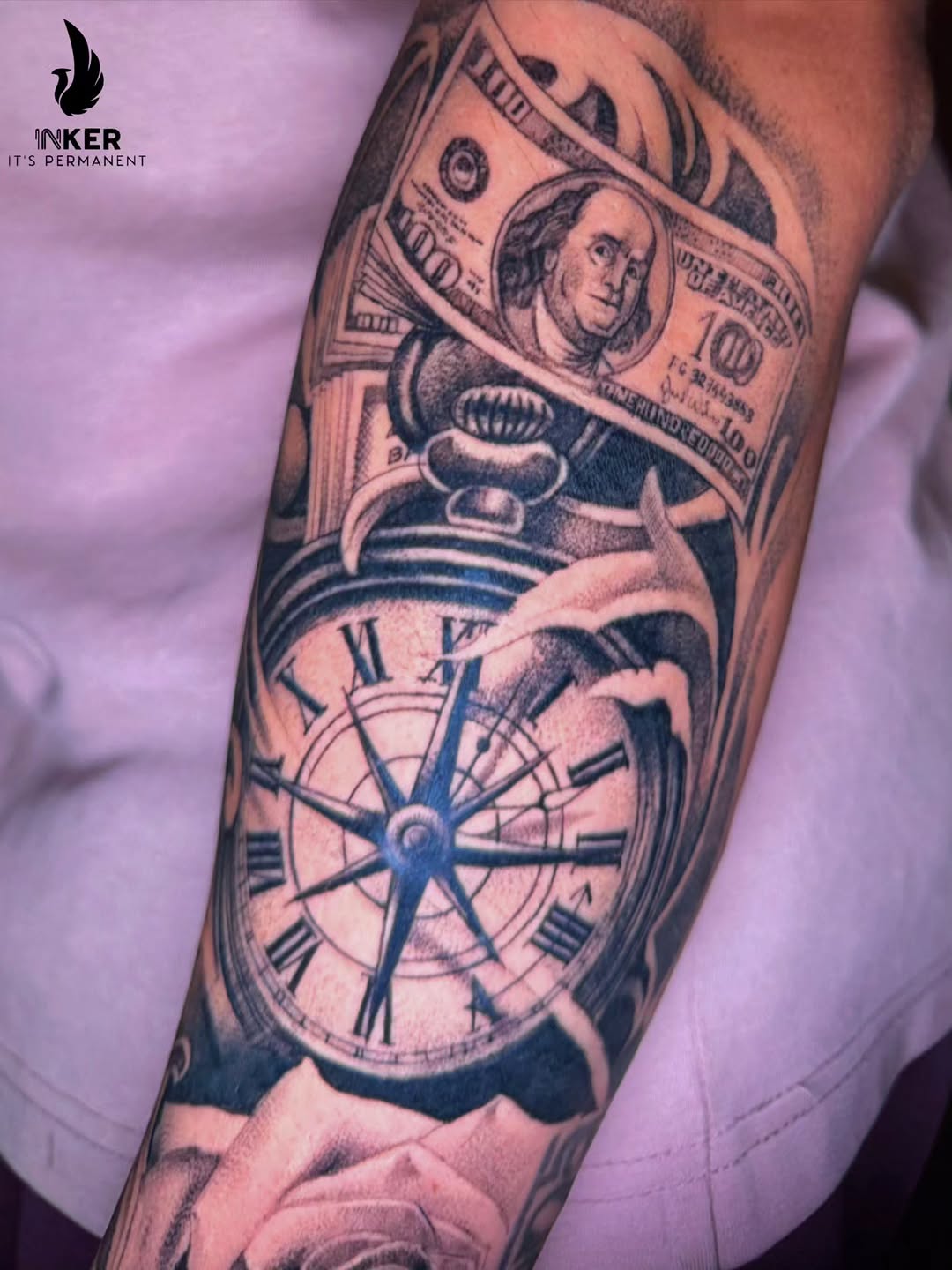 Tattoo by @suvo_the_inker — black_and_grey, realism