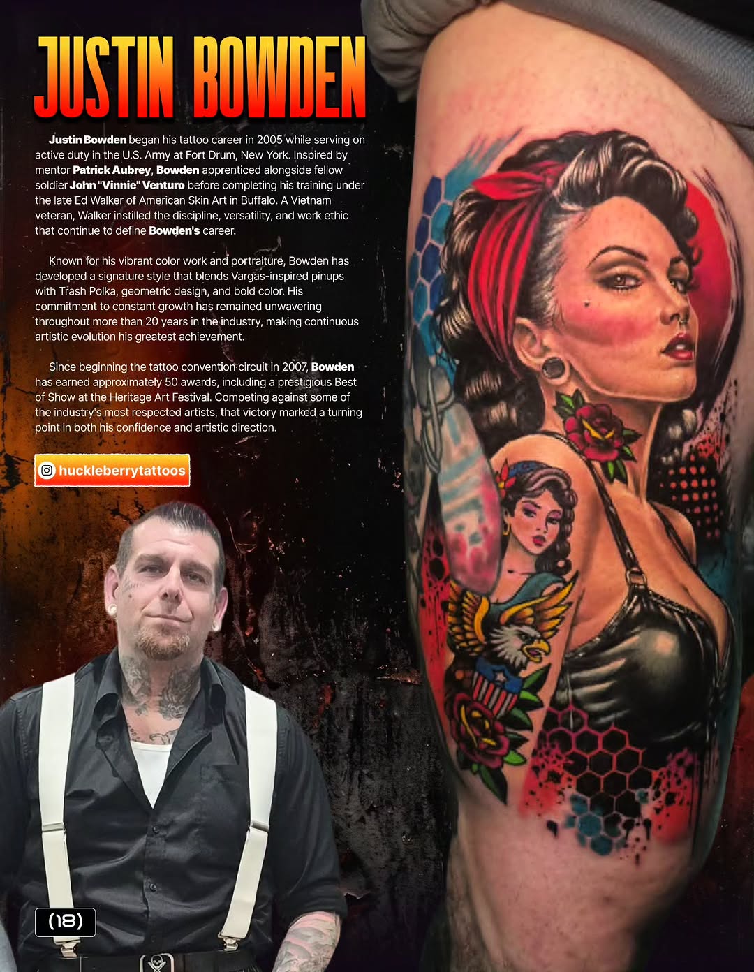 Tattoo by @huckleberrytattoos — trash_polka, realism