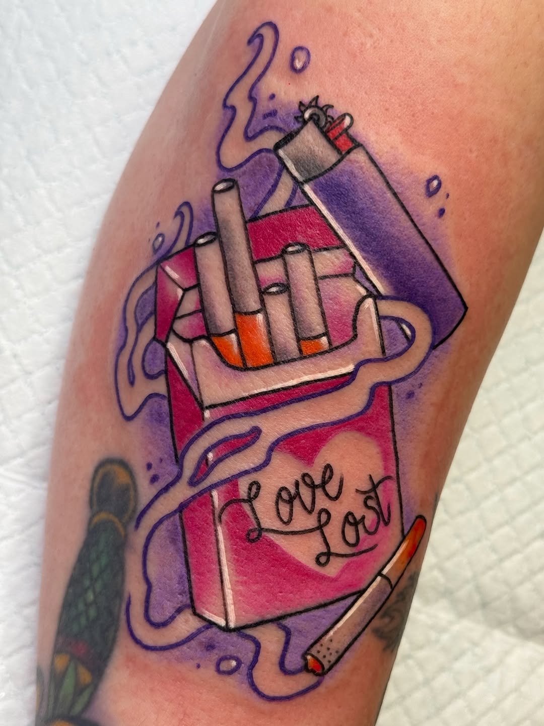 Tattoo by @chelstattoos — american_traditional, illustrative