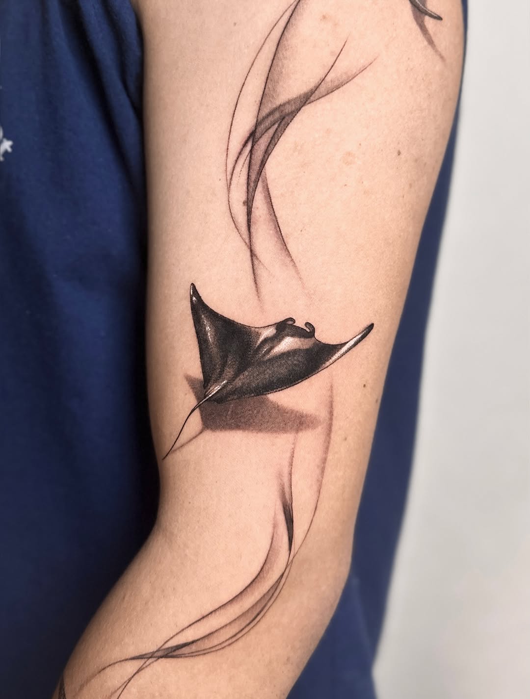 Tattoo by @_via_saru — black_and_grey, illustrative