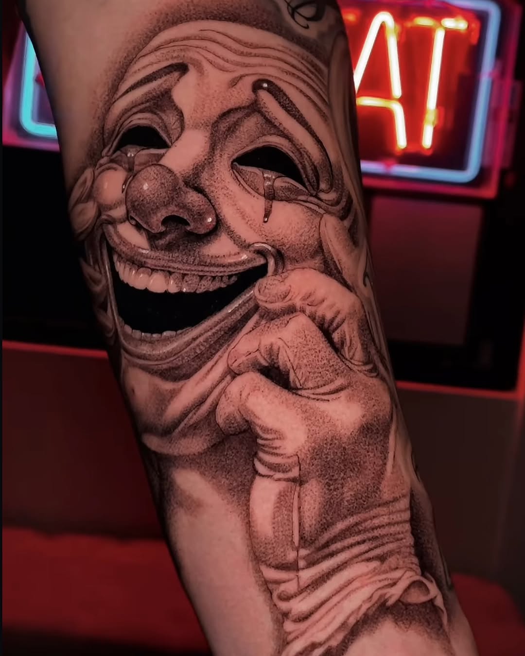 Tattoo by @chatos_tinta — black_and_grey, realism