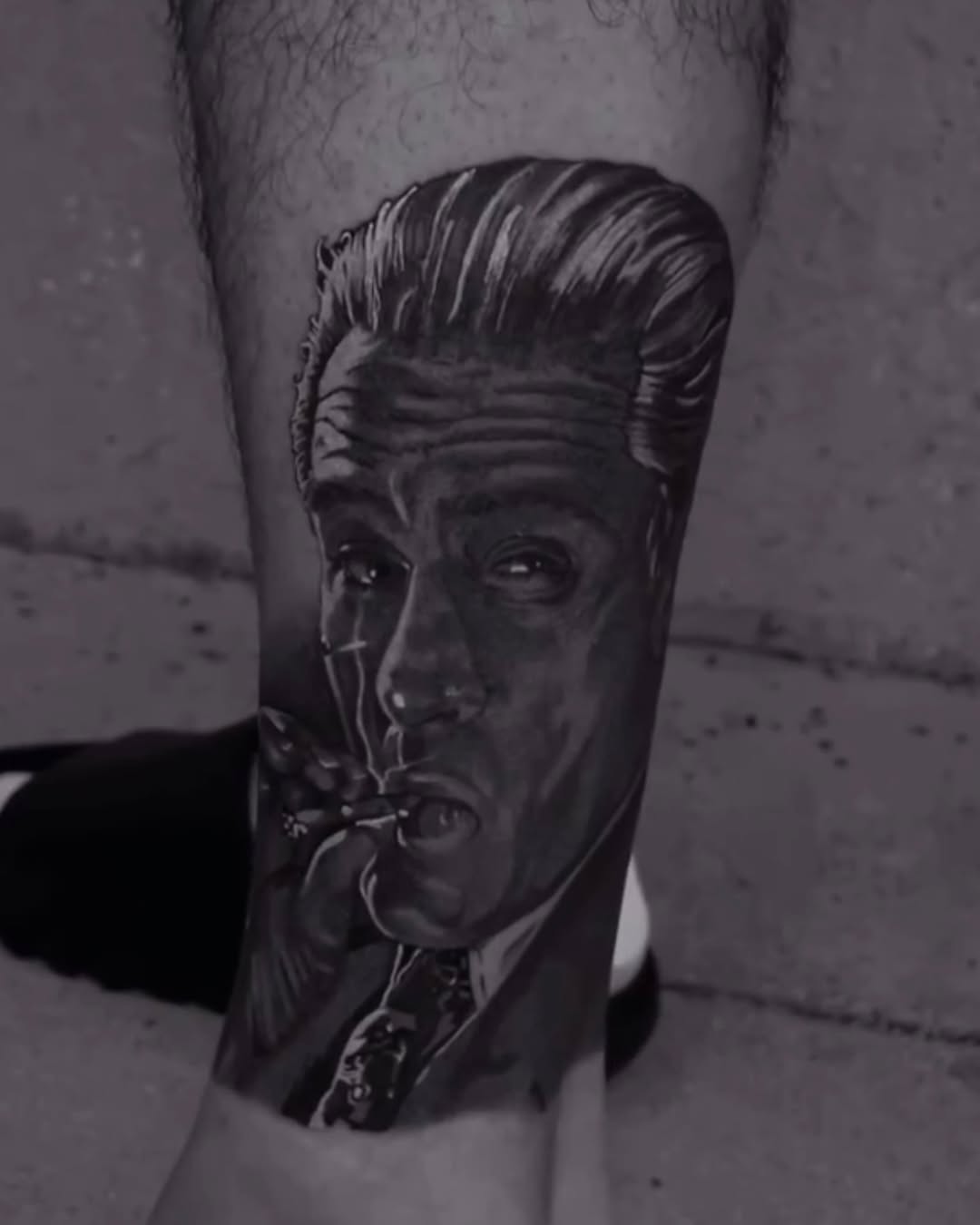 Tattoo by @chatos_tinta — realism, black_and_grey
