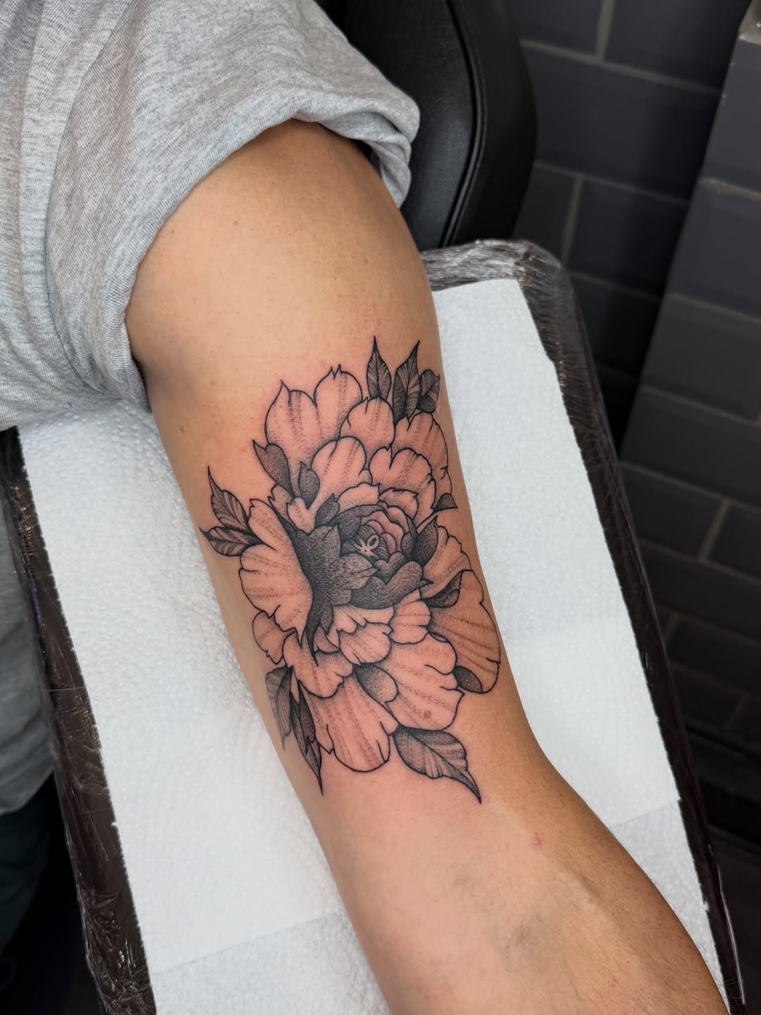 Tattoo by @egorgoltva — black_and_grey, dotwork