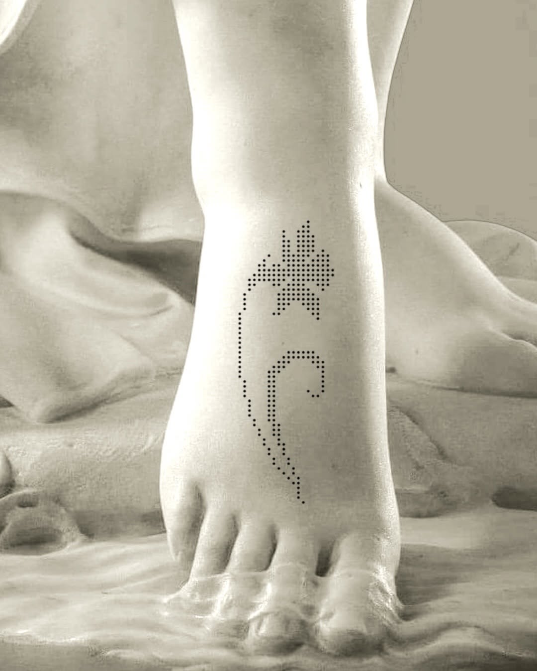 Tattoo by @toughbutton.tats — dotwork, minimalist