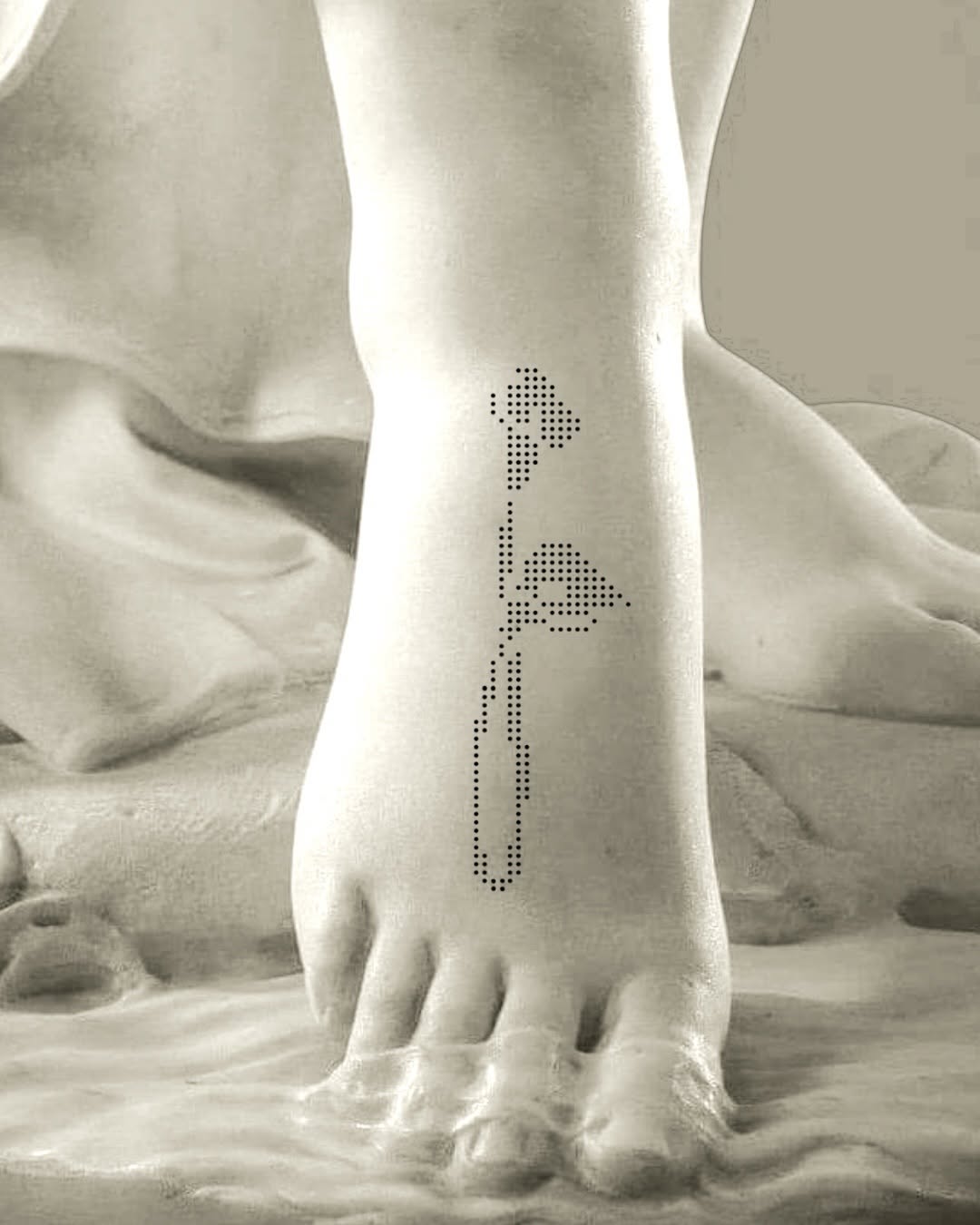 Tattoo by @toughbutton.tats — dotwork, minimalist