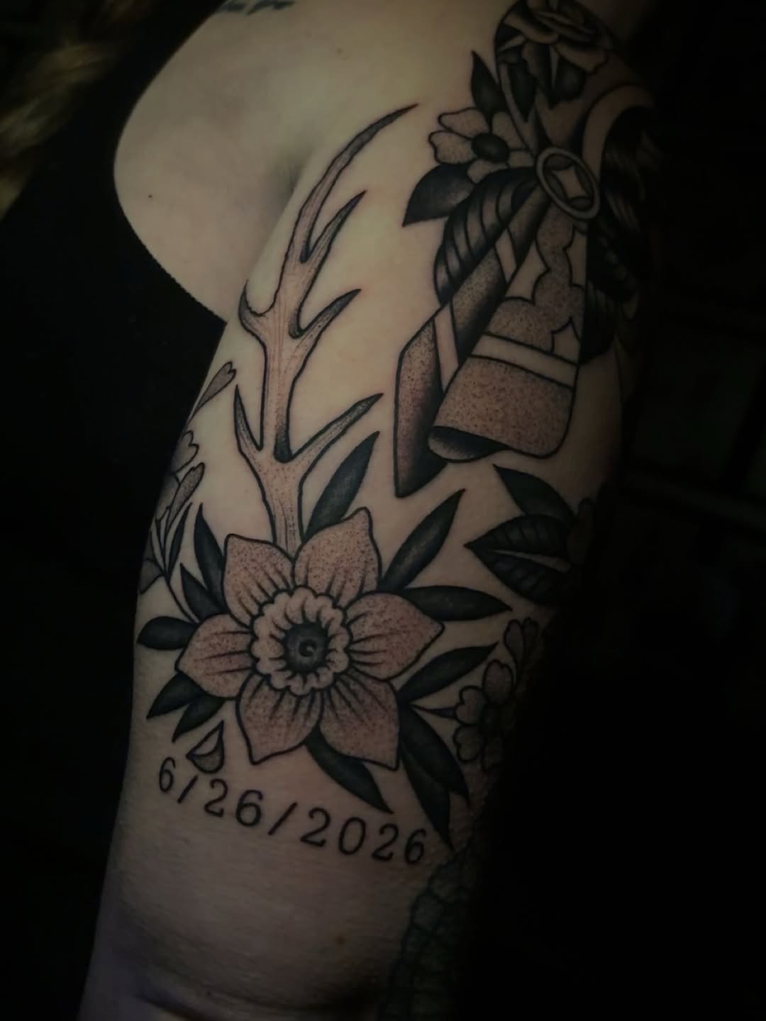 Tattoo by @chrisprincejr — illustrative, black_and_grey