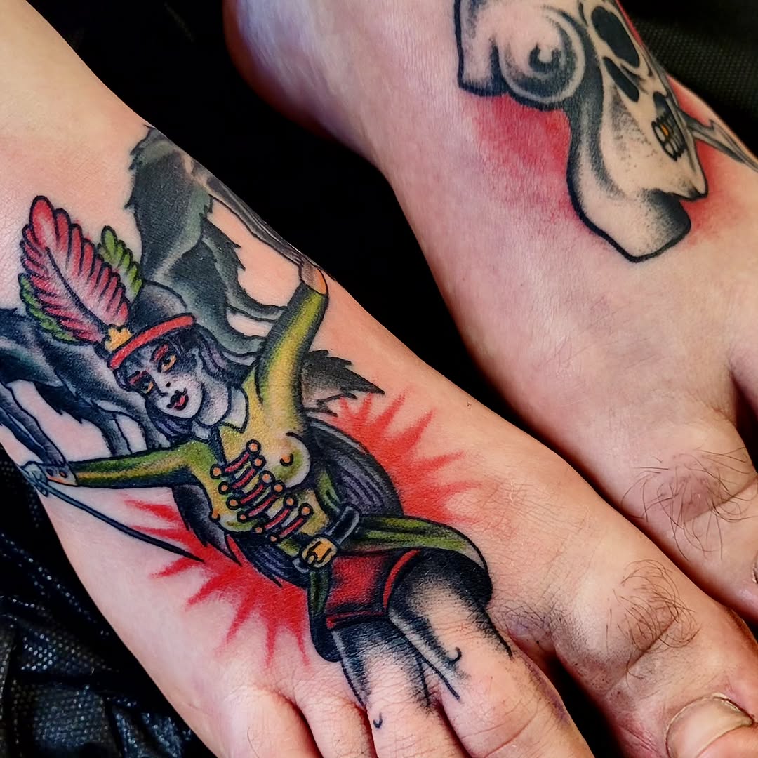 Tattoo by @werexwolf — american_traditional, neo_traditional