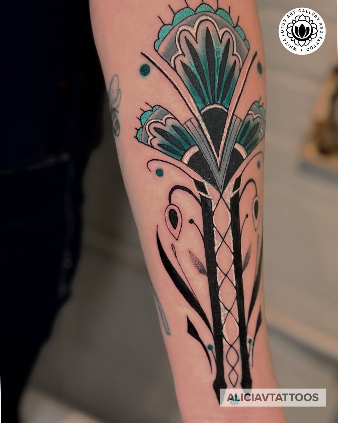 Tattoo by @aliciavtattoos — geometric
