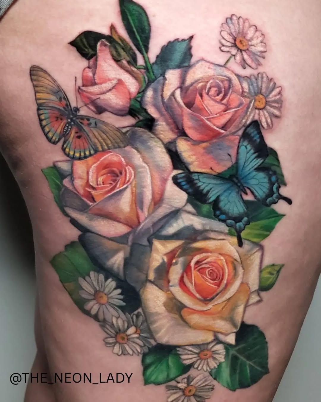 Tattoo by @the_neon_lady โ realism, fine_line
