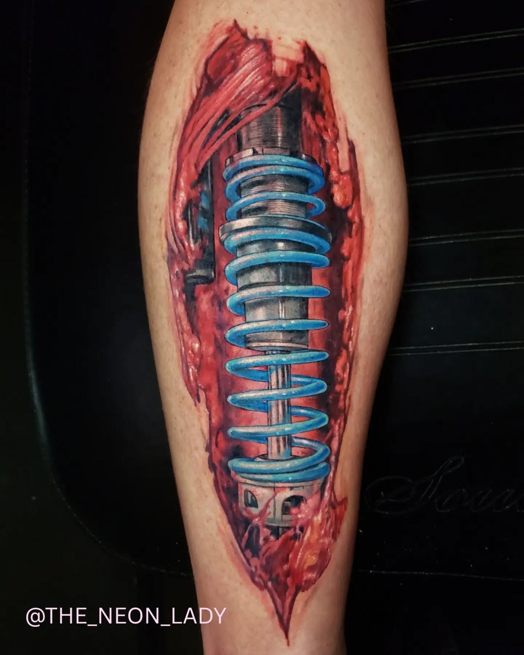 Tattoo by @the_neon_lady โ realism, black_and_grey