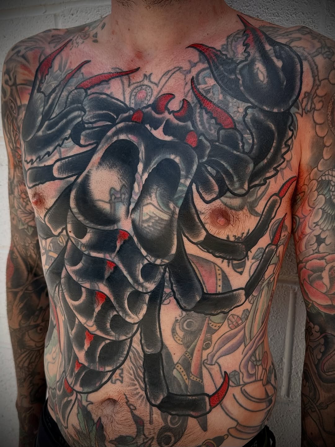 Tattoo by @t_hundahl — japanese_irezumi, black_and_grey