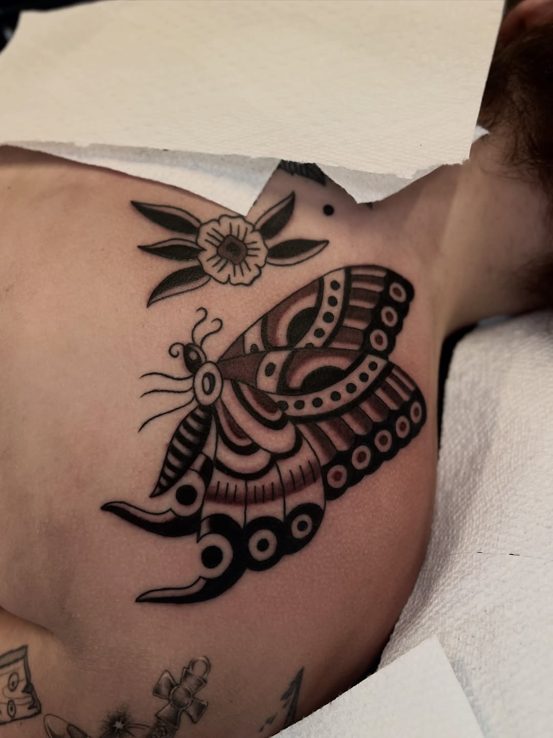 Tattoo by @sydsayyah — american_traditional, black_and_grey