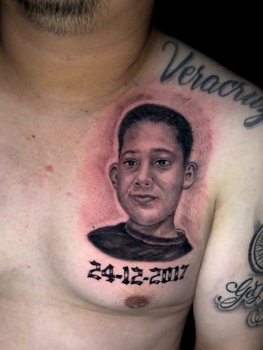 Tattoo by @mr.cat_dfw — realism, black_and_grey