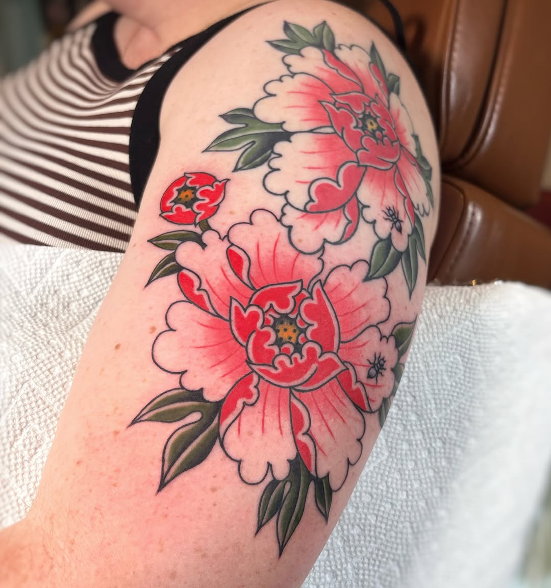 Tattoo by @peeweepain — japanese_irezumi, american_traditional