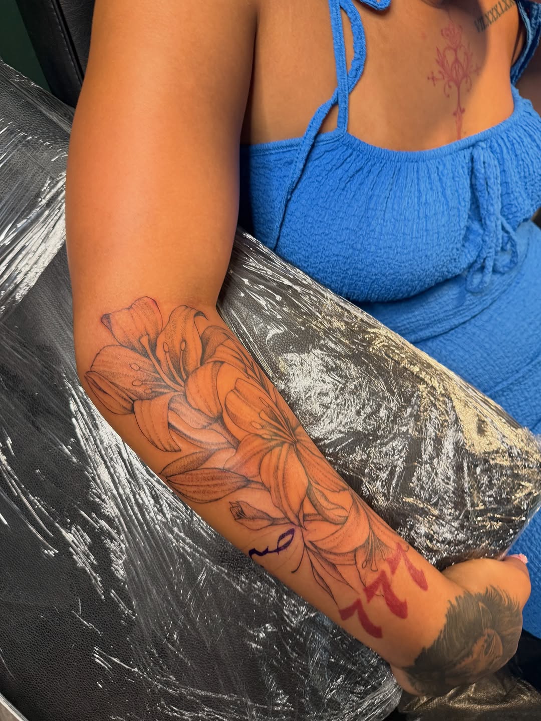 Tattoo by @pandora.inkk — illustrative, black_and_grey