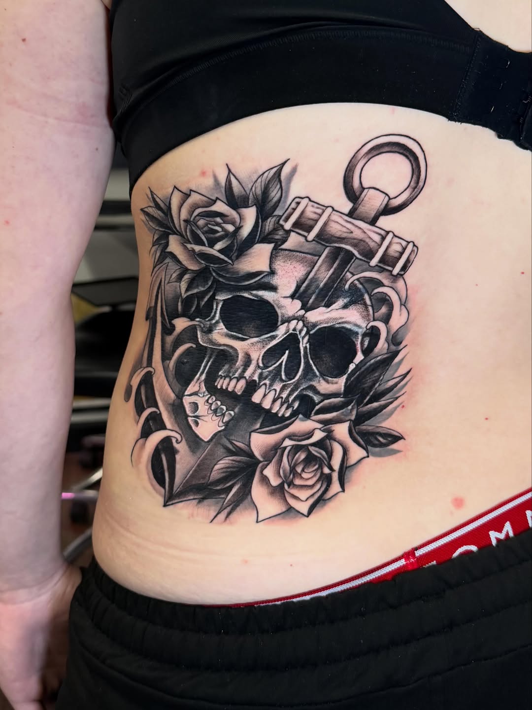 Tattoo by @artbymeado — black_and_grey, realism